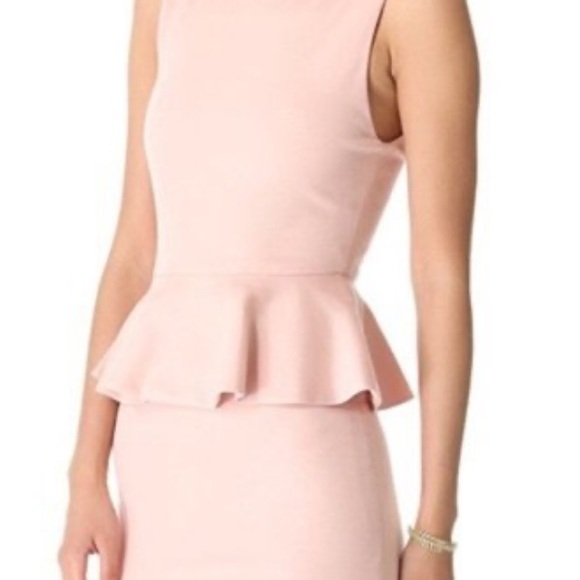 Alice and Olivia women sleeveless peplum Dress 👗 pale plum size WAS gently worn - Picture 3 of 15